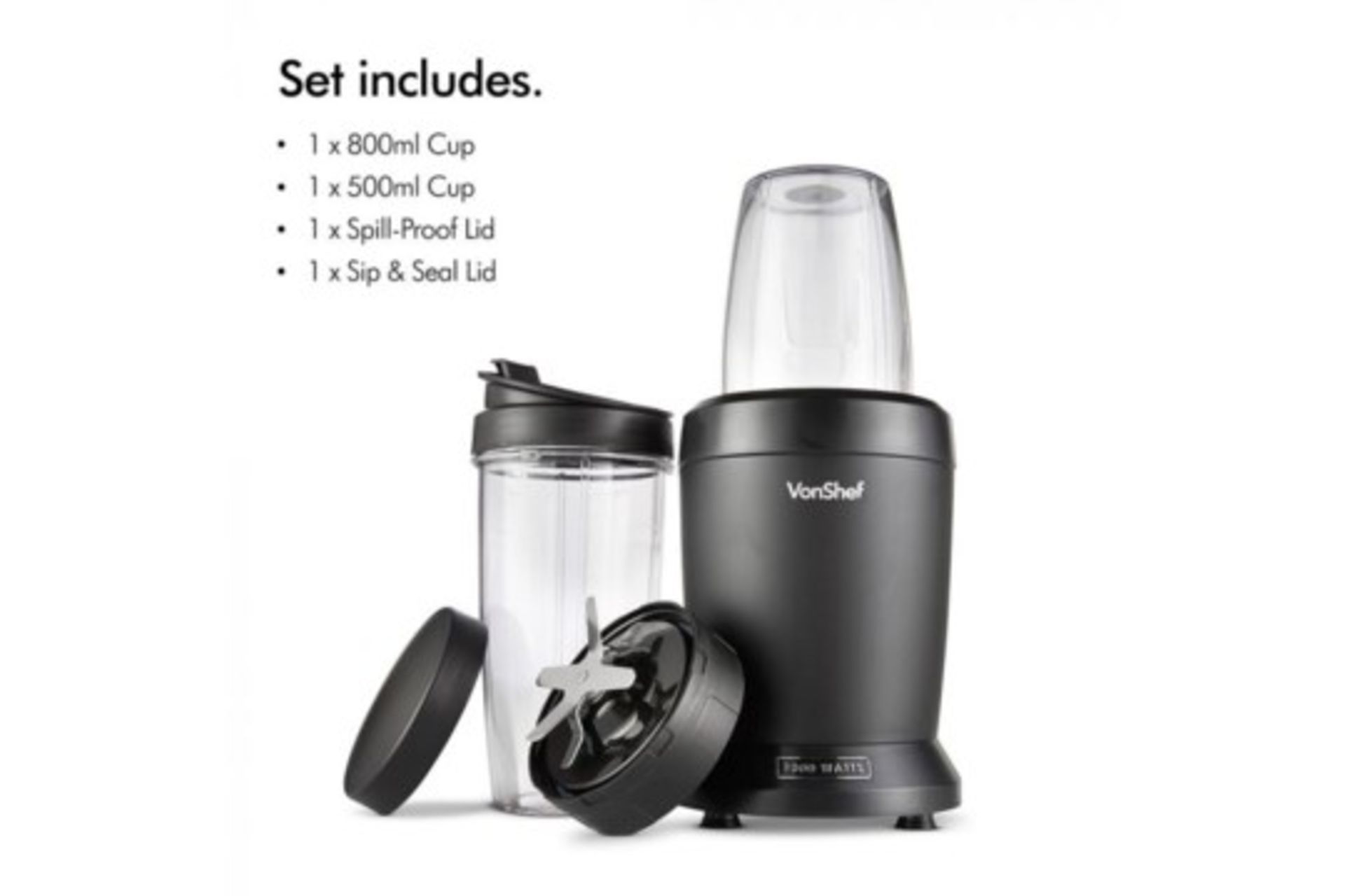 (XV158) UltraBlend Smoothie Maker Powerful 1000W motor, 25,000 RPM speed and razor-sharp blades... - Image 2 of 4