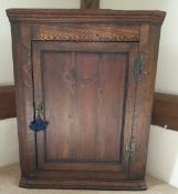 Antique Furniture Pine Corner Cupboard