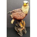 Vintage Collectable Figure Large Resin Eagle Stands 18 inches tall
