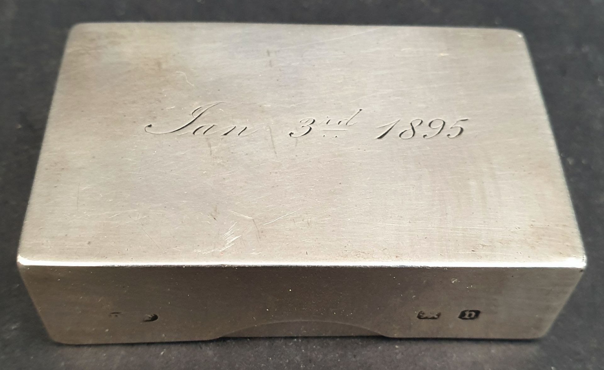 Antique Small Sterling Silver Box Birmingham 1895