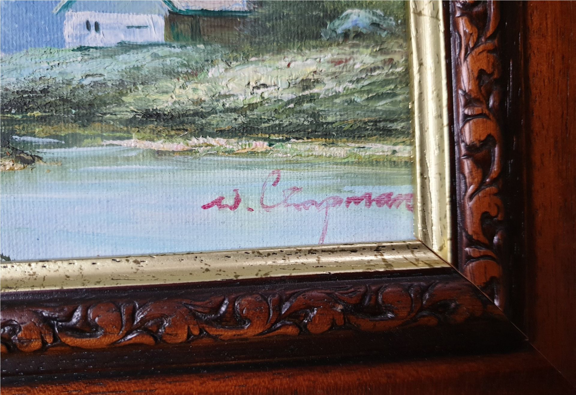 Art 2 x Oil Paintings Country Scenes Both signed - Image 3 of 6
