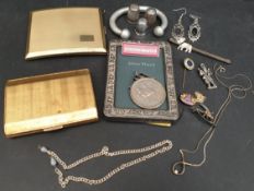 Vintage Picture Frame and Costume Jewellery