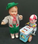 Vintage Clockwork Toy & One Other In Original Boxes