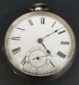 Antique Silver Cased Waltham Mass Pocket Watch