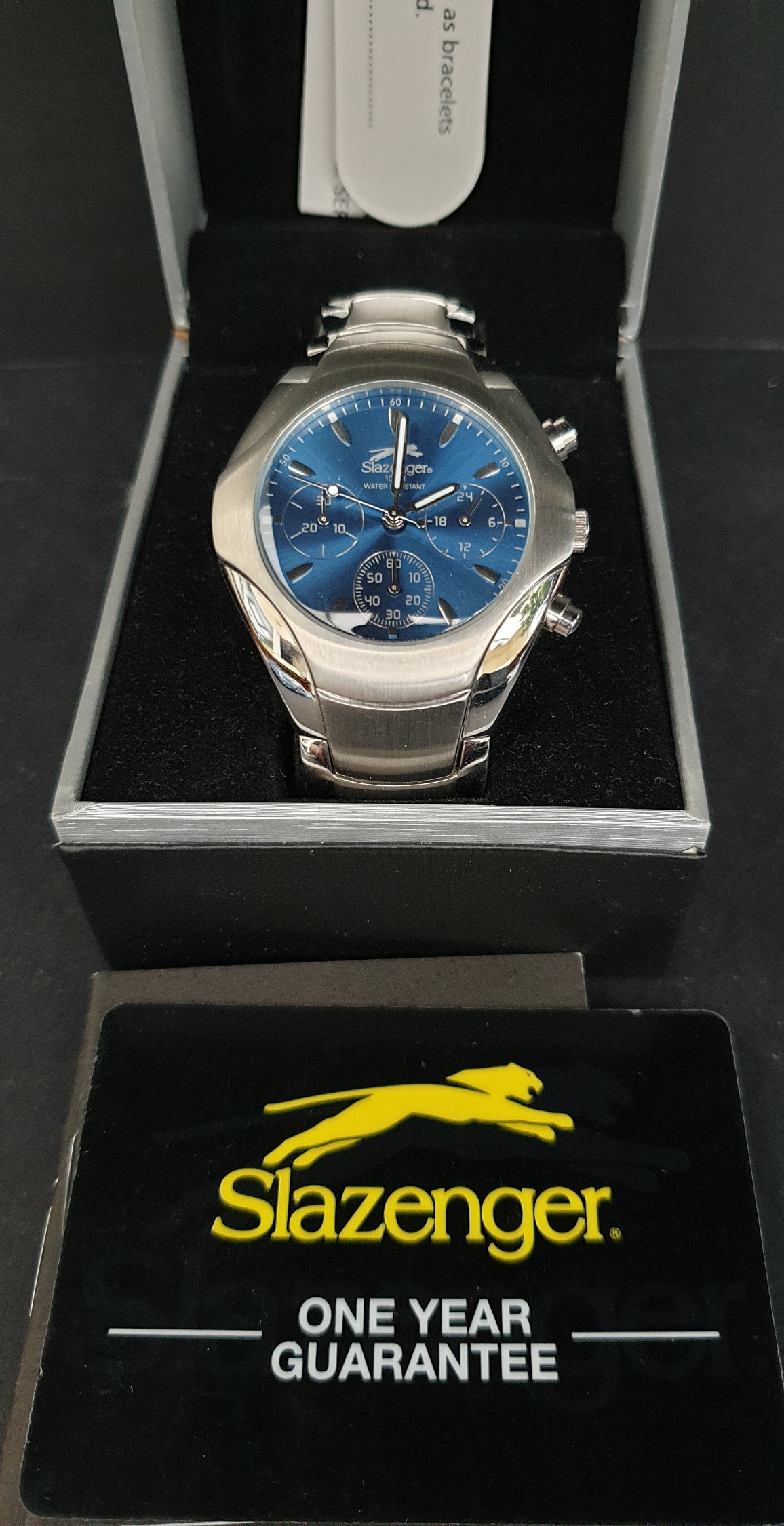 Slazenger Chronograph Wrist Watch Boxed Men's