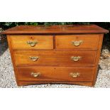 Antique Furniture Set of Hard Wood Drawers 2 Over 2