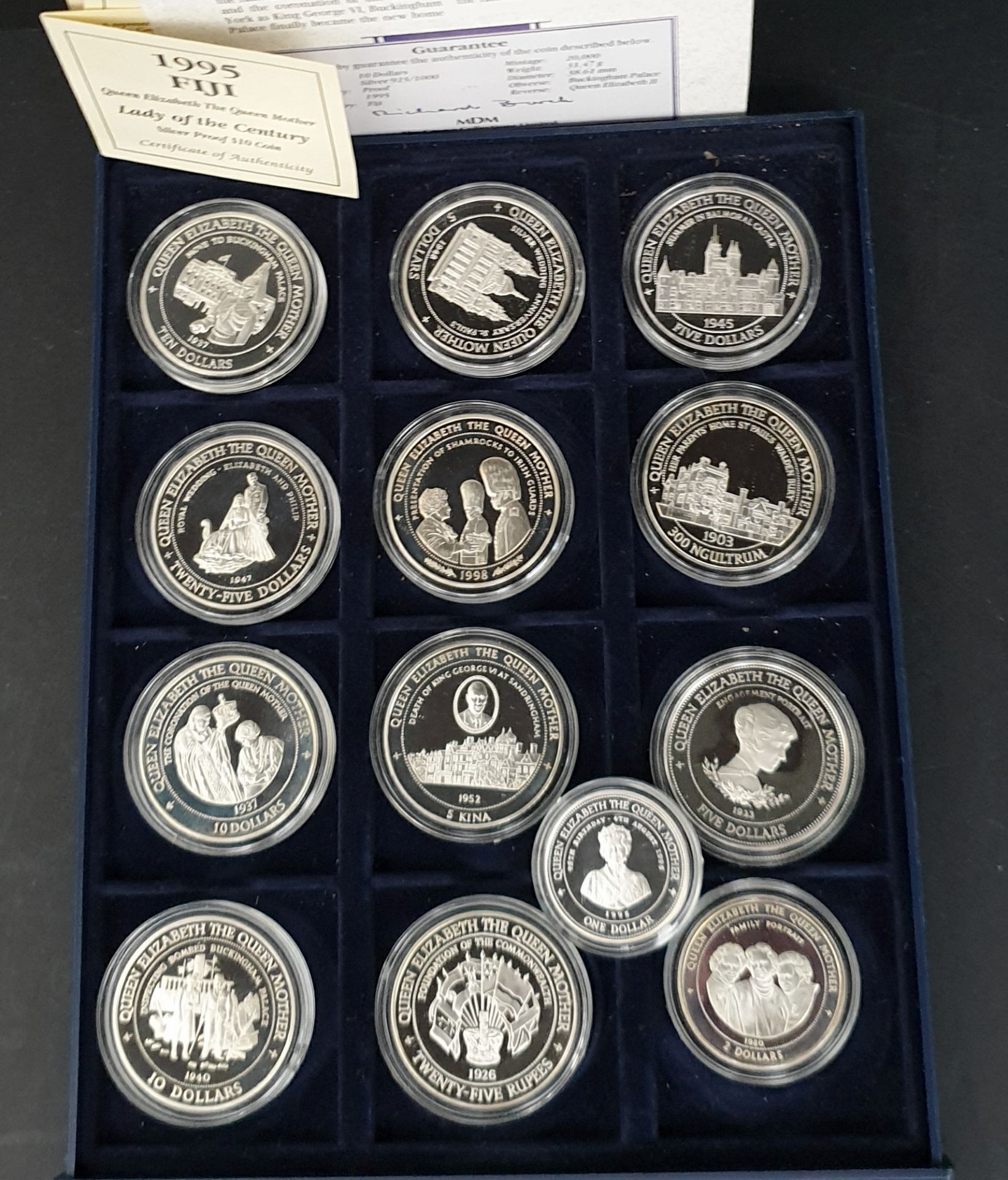 Collectable 13 x Silver Coins H.M. The Queen Mother Royal Mint