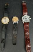 Vintage 3 Assorted Men's Wrist Watches