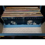 Vintage LP Records 50 in Carry Case