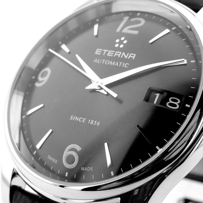 Eterna Vaughan Big Date. Steel Wrist Watch - Image 4 of 12