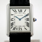 Cartier Tank Solo XL. Unisex Steel Wrist Watch