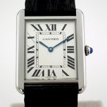 Cartier Tank Solo XL. Unisex Steel Wrist Watch