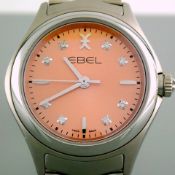 Ebel Wave Diamond. Steel Wrist Watch