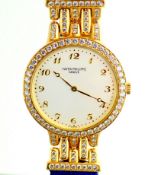 Patek Philippe. 18K Calatrava Diamond Ladies Yellow Gold Wrist Watch