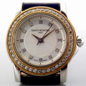 Saint Honore Diamond 742035. Gold/Steel Wrist Watch