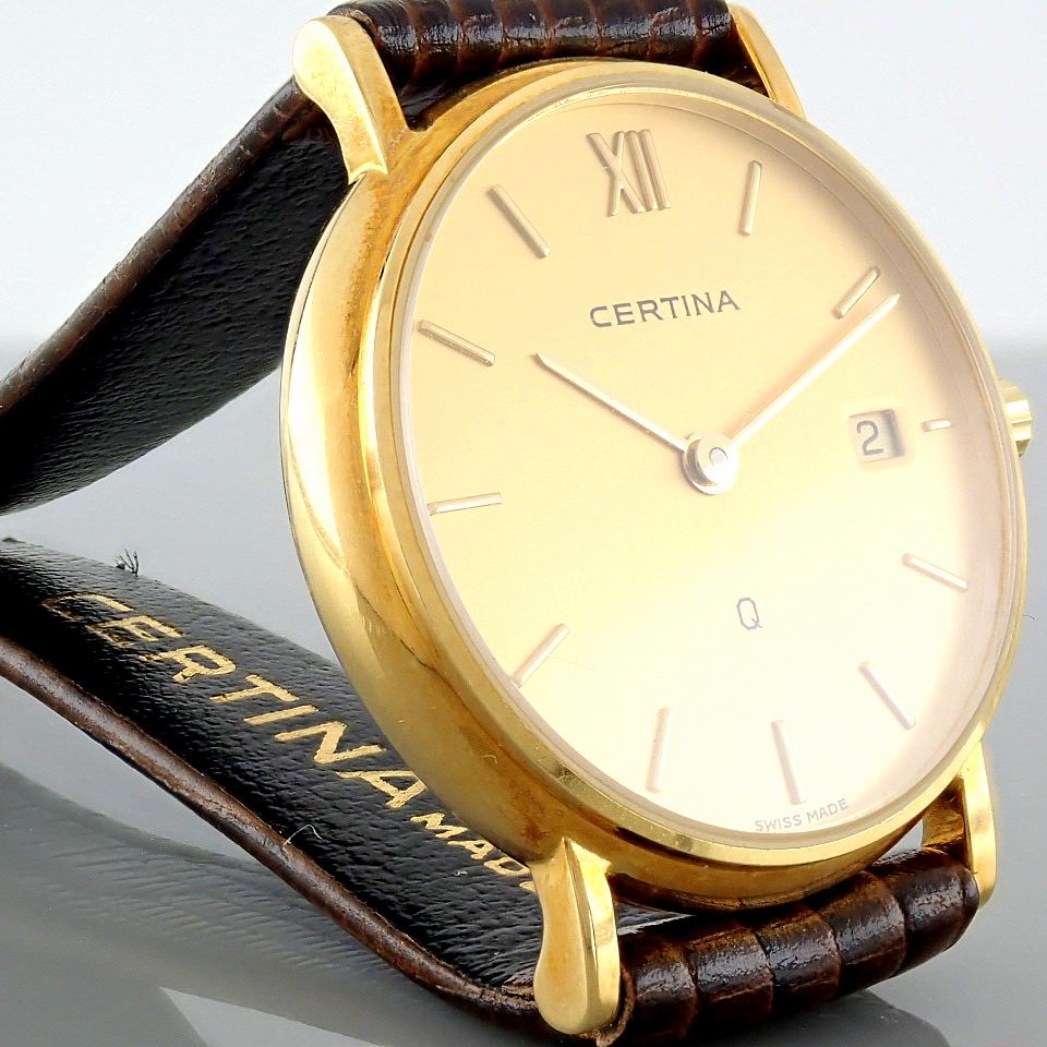 Certina Classic 18K Solid. Yellow Gold Wrist Watch - Image 2 of 7