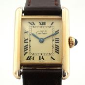 Cartier Vermail Gold Plated. Silver Wrist Watch