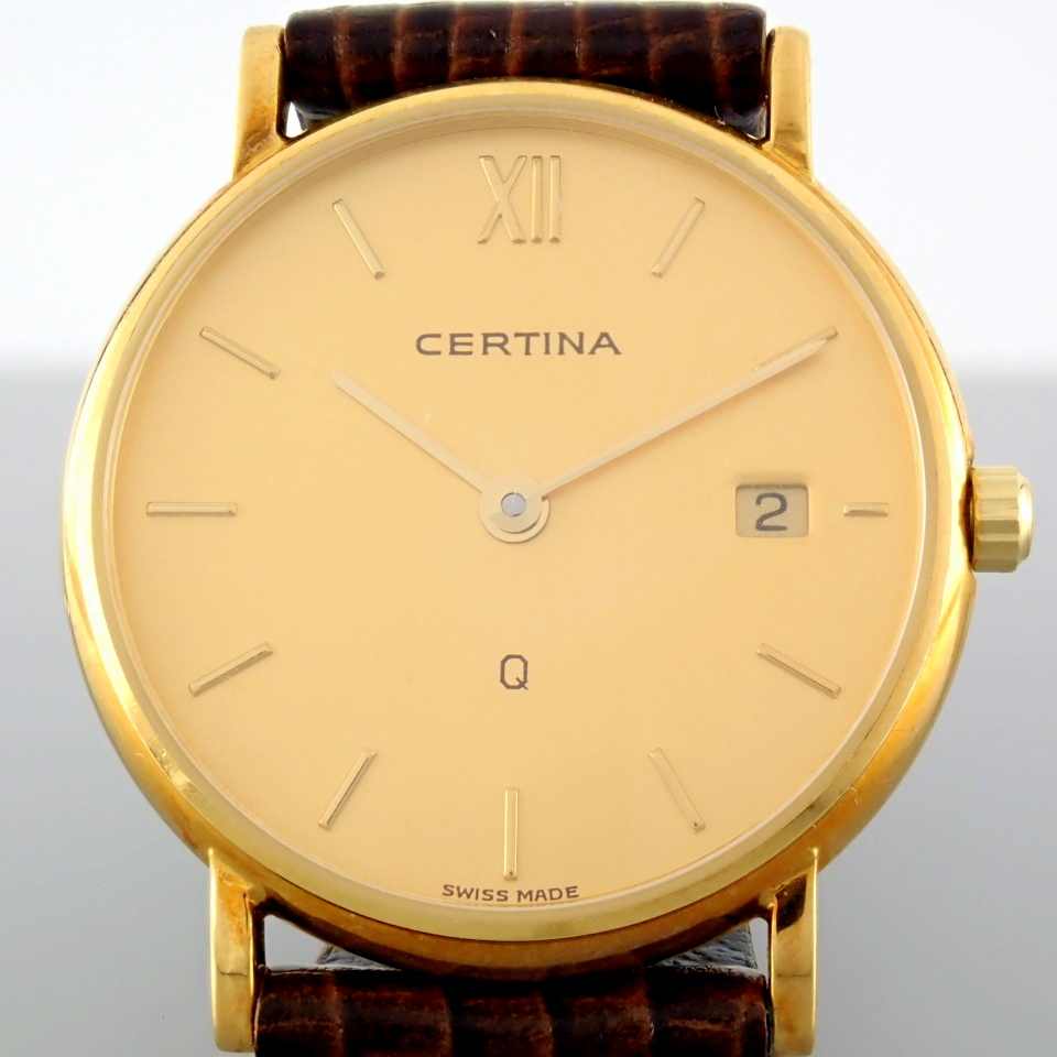 Certina Classic 18K Solid. Yellow Gold Wrist Watch