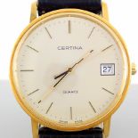 Certina Classic 18K Solid. Yellow Gold Wrist Watch