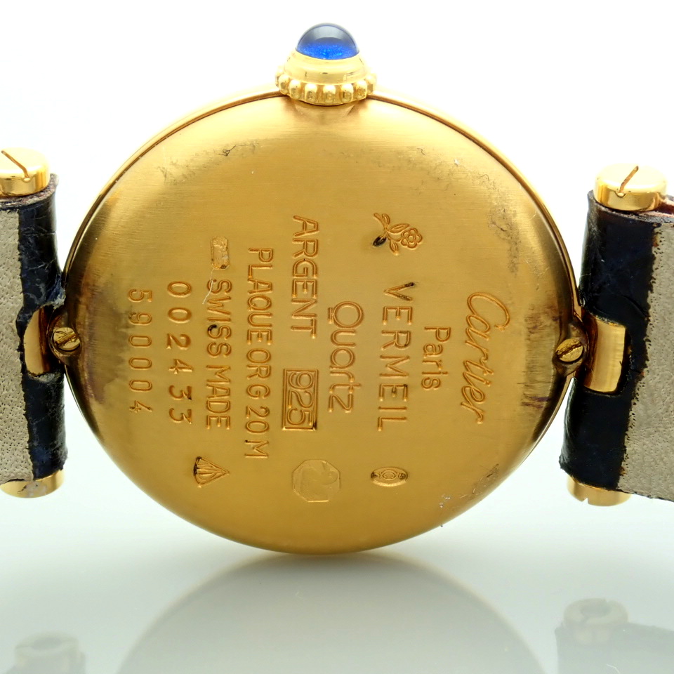 Cartier Must De. Gold Plated / Silver Wrist Watch - Image 7 of 8