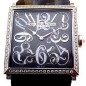 Van Der Bauwede. Labyrinth Garden Diamond Steel Wrist Watch