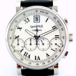 Eberhard & Co. Chrono 4 Bellissimo 37 Jewels. Gentlemen's Steel Wrist Watch