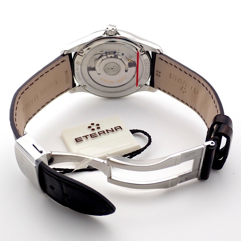 Eterna Vaughan Big Date. Steel Wrist Watch - Image 9 of 12