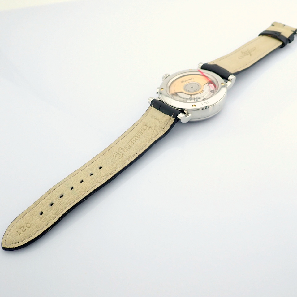 Eberhard & Co. Chrono 4 Bellissimo 37 Jewels. Steel Wrist Watch - Image 6 of 10