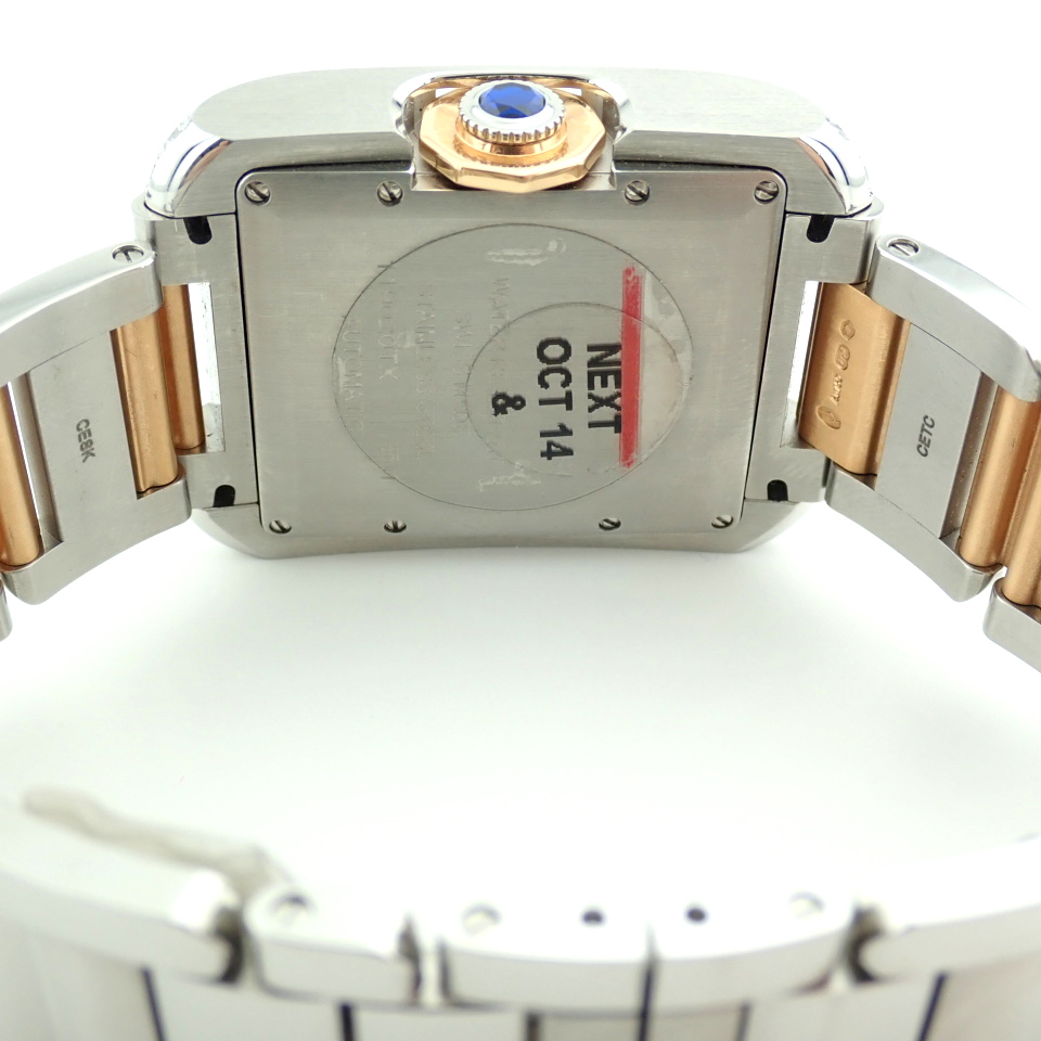 Cartier Tank Anglaise Ref. 3511. Gold/Steel Wrist Watch - Image 7 of 9