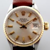 Rolex Oyster Perpetual Date. Gold/Steel Wrist Watch
