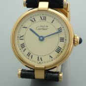 Cartier Must de. Gold Plated Wrist Watch