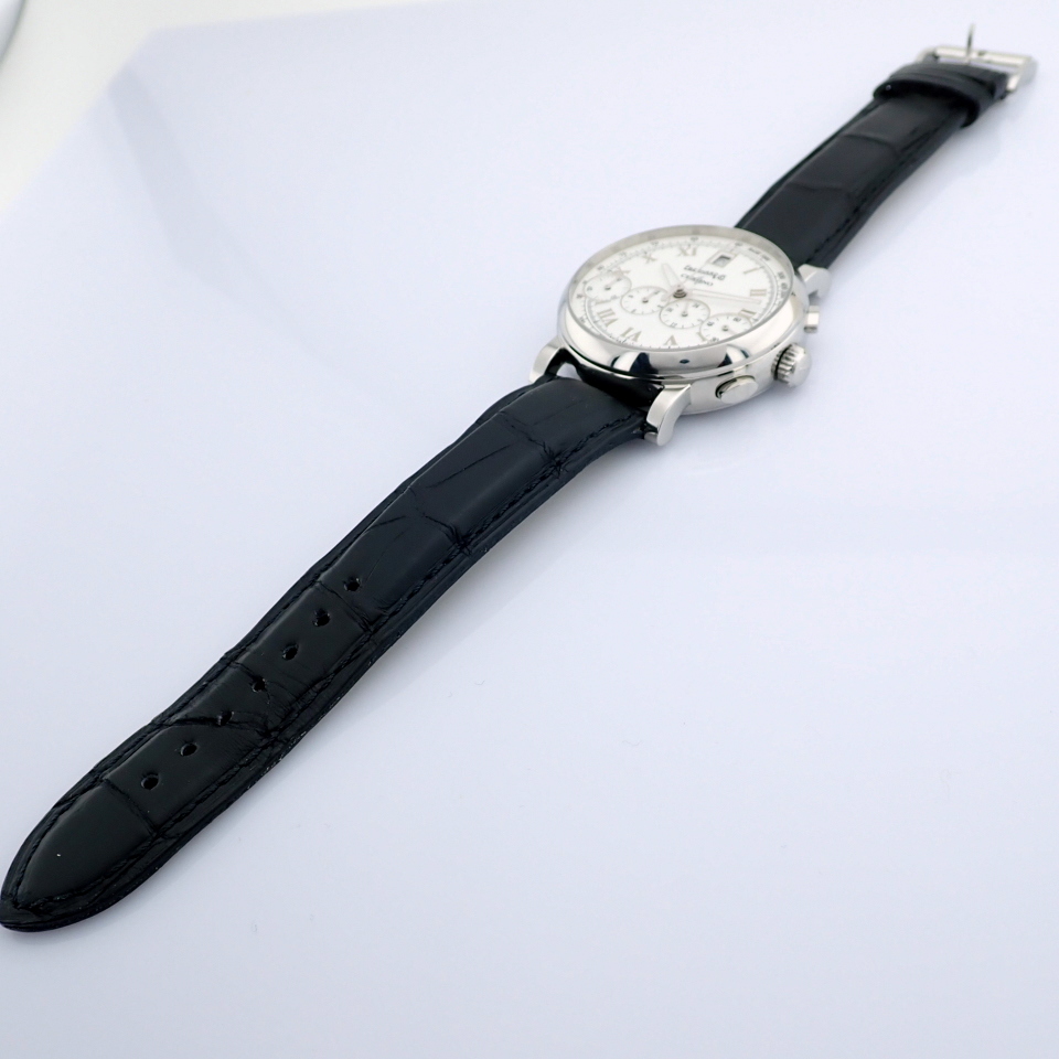 Eberhard & Co. Chrono 4 Bellissimo 37 Jewels. Steel Wrist Watch - Image 5 of 10