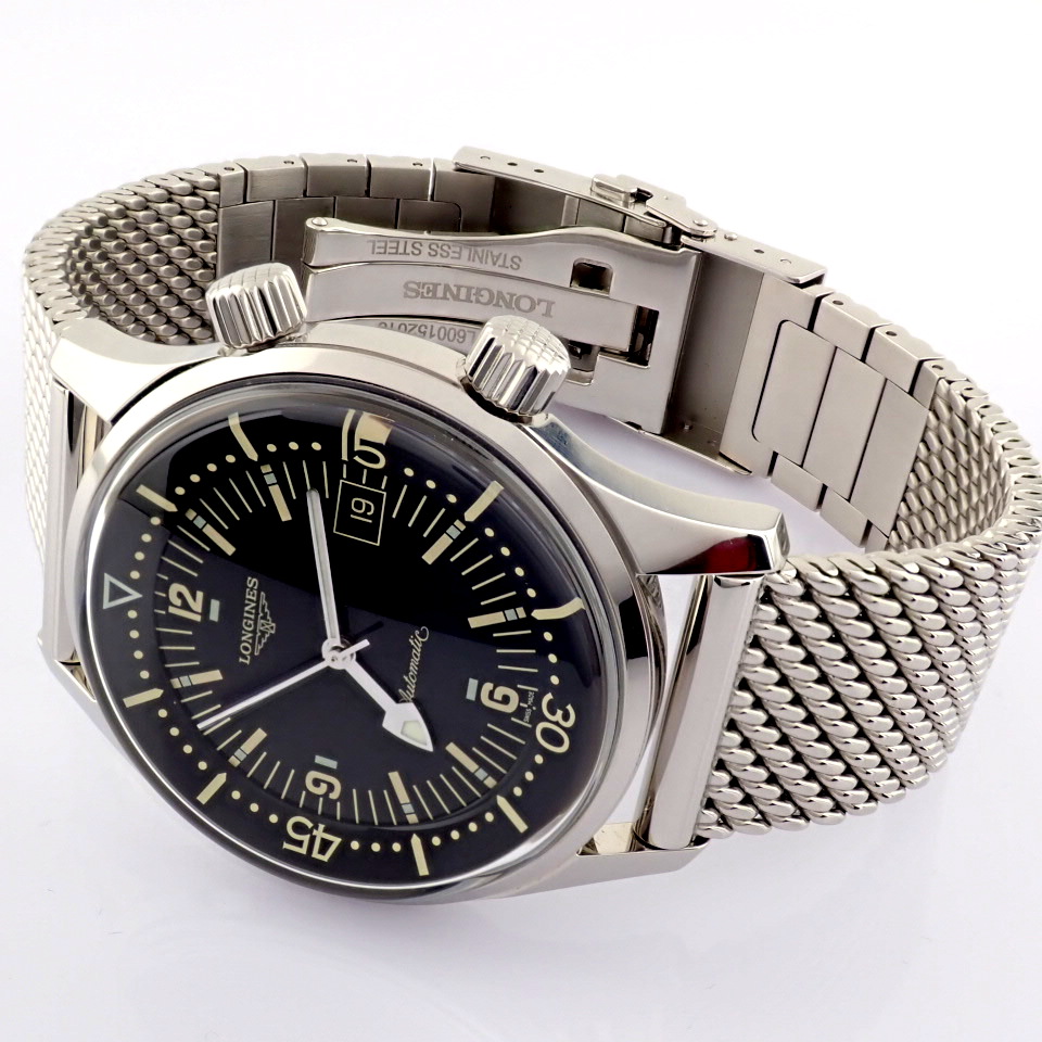 Longines Legend Diver L3.674.4. Steel Wrist Watch - Image 7 of 13