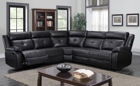 BRAND NEW BOXED LANGDALE CORNER RECLINING SOFA IN BLACK