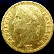 20 Francs Emperor Napoléon