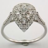 14kt. White Gold Ring 0.53 ct Diamond