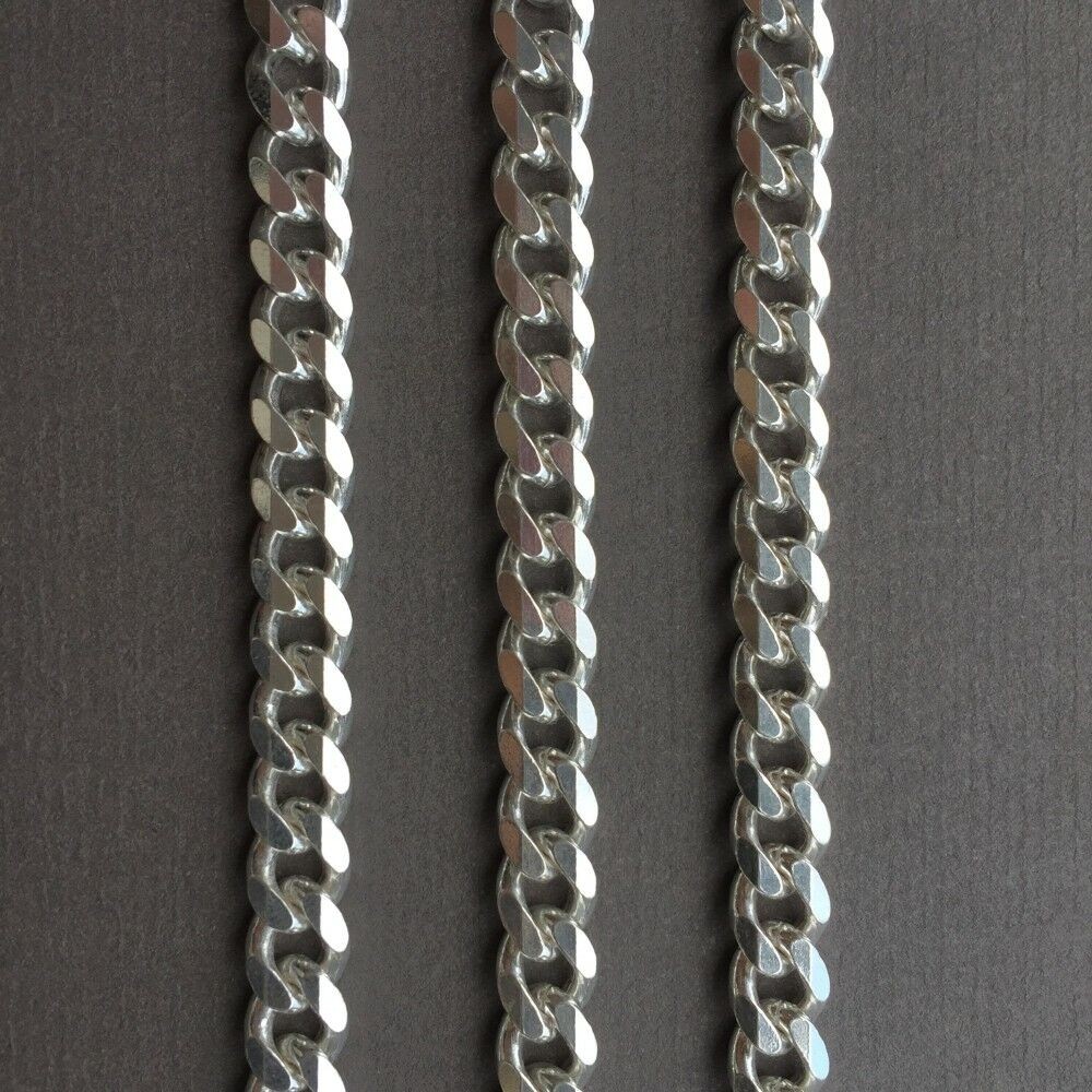 Mens Curb Cuban Link Chain. 925 Sterling Silver. 48 GR. 24 inch - 60cm. 7mm - Image 7 of 7