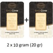2x 10 Gram 99,99 % Gold Bullion (Sealed and Certified)