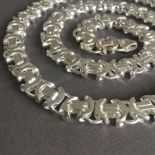 NEW Men Flat King Byzantine Chain Necklace 925 Sterling Silver 108GR 24 inch - 60cm, 11mm