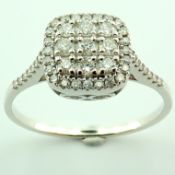 14 kt. White Gold Ring 0.37 ct Diamond