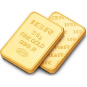 2.5 Gram 99,99 % Gold Bullion (Sealed and Certified)