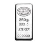 250 gr 99,9 % Silver Bullion (Certified)