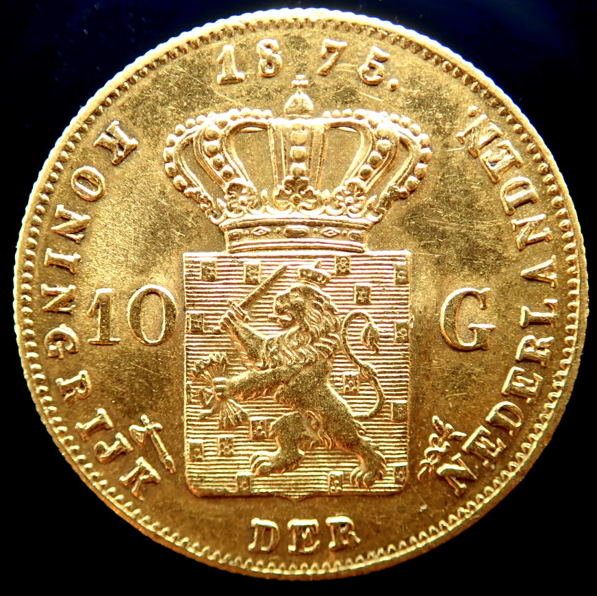 10 Gulden - Willem III - Image 4 of 4