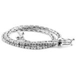 14K 0,60 ct Diamond Tennis Bracelet (Cube)