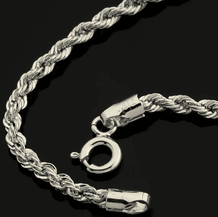 19.7 In (50 cm) Rope Chain Necklace. In 14K White Gold - Image 3 of 7