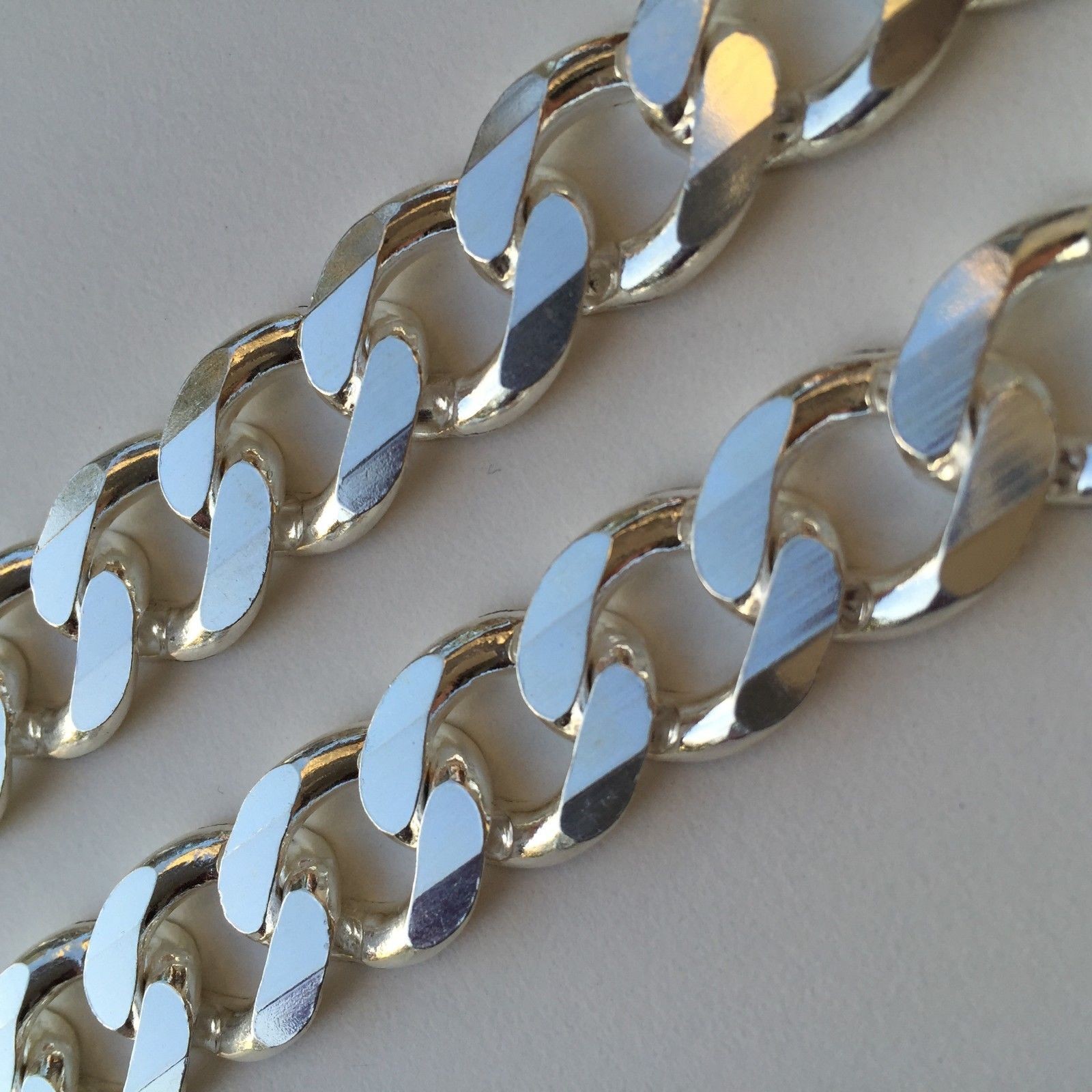 Mens Tight Curb Chain. 925 Sterling Silver. 14mm. 150GR. 24 inch - 60cm - Image 3 of 3