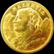 20 Franc Helvetia Engraver: Fritz Ulisse Landry