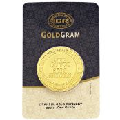 1 Ounce 99,99 % Gold Bullion (Sealed and Certified)