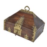 C19th Indian coramandel and brass box