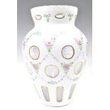 C19th bohemian glass vase